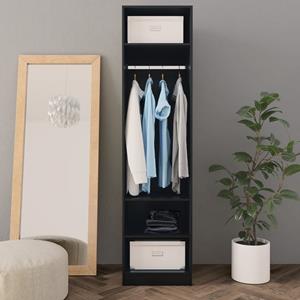 VidaXL Kledingkast 50x50x200 cm bewerkt hout zwart