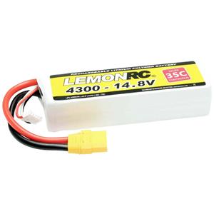 LemonRC Modellbau-Akkupack (LiPo) 14.8V 4300 mAh Zellen-Zahl: 4 35 C Softcase XT90