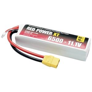 Red Power LiPo accupack 11.1 V 6500 mAh 35 C Softcase XT90