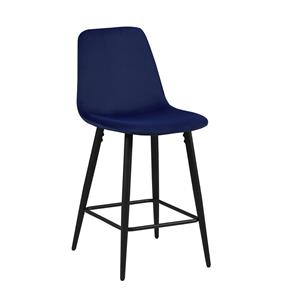 Huisenthuis.nl Barkruk Aylin Donkerblauw - Set van 4