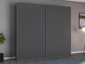 Mobistoxx Kledingkast AYOSO 2 schuifdeuren 218 cm metaalgrijs
