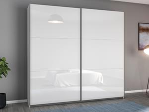 Mobistoxx Kledingkast AYOSO 2 schuifdeuren 218 cm hoogglans wit