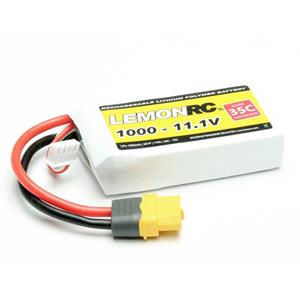 LemonRC Modellbau-Akkupack (LiPo) 11.1V 1000 mAh Zellen-Zahl: 3 35 C Softcase XT60