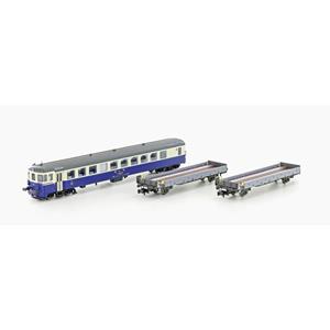 Lemke LC96009 N 3er Autoverladezug, Steuerwagen BDt+2x Auffahrwagen der BLS