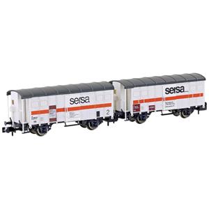 Hobbytrain H24253 N 2er-Set Bahnbauwagen K3 der SERSA
