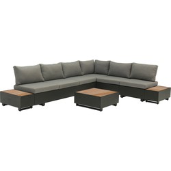 SenS-Line  Diego Loungeset Hoekbank Aluminium - Zwart