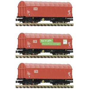 Fleischmann 6660014 N 3er Set Schiebeplanenwagen der DB AG