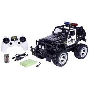 Carson Jeep Wrangler Police 1:12 RC modelauto voor beginners Elektro Terreinwagen RTR 2,4 GHz