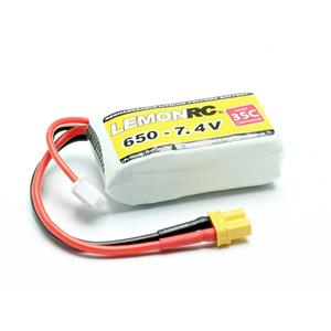 LemonRC Modellbau-Akkupack (LiPo) 7.4V 650 mAh Zellen-Zahl: 2 35 C Softcase XT30