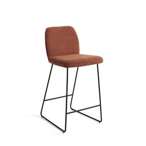 Jesper Home Eetkamerstoel Ikata Barkruk - Cosy Copper Slide Black (L)