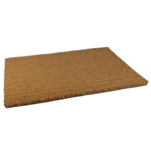 Brumag 2x Stuks anti slip deurmatten/vloermatten pvc/kokos bruin 60 x cm voor binnen -