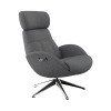FLEXLUX Relaxfauteuil Relaxchairs Elegant Eersteklas comfort, rug- en hoofdsteunverstelling, draaibaar, zwarte voet