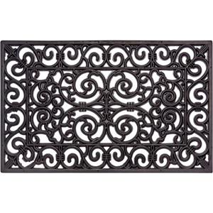 HANSE Home Mat Ornaments Rubber, vuilafstotende mat, buiten, antislip, binnen, rubbermat