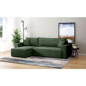 INOSIGN Ecksofa Winton, Cord, Recamiere beidseitig montierbar, mit Bettfunktion und Bettkasten