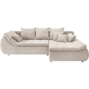INOSIGN Hoekbank Imola elegant en comfortabel, actuele stiksels in de zitting, L-vorm