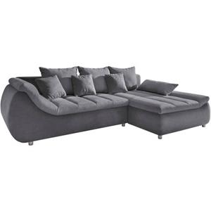 INOSIGN Hoekbank Imola elegant en comfortabel, actuele stiksels in de zitting, L-vorm