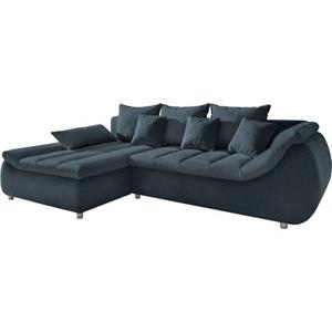 INOSIGN Hoekbank Imola elegant en comfortabel, actuele stiksels in de zitting, L-vorm