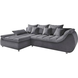 INOSIGN Hoekbank Imola elegant en comfortabel, actuele stiksels in de zitting, L-vorm