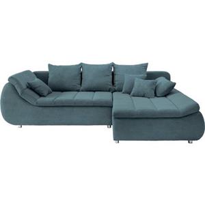 INOSIGN Hoekbank Imola elegant en comfortabel, actuele stiksels in de zitting, L-vorm