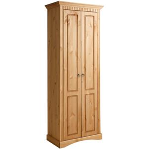 Home affaire Garderobenschrank "Rustic", aus massiver Kiefer, Breite 71 cm, mit Kassetenoptik