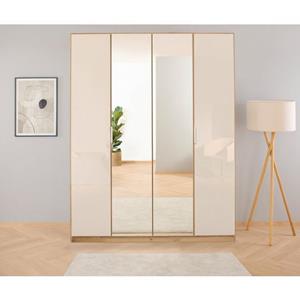 rauch Draaideurkast Kleiderschrank Schrank Garderobe KOLUNA mit Glastüren und Spiegel inclusief 2 binnenladen en extra legplanken made in germany