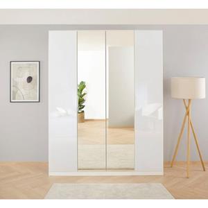 rauch Draaideurkast Kleiderschrank Schrank Garderobe KOLUNA mit Glastüren und Spiegel inclusief 2 binnenladen en extra legplanken made in germany