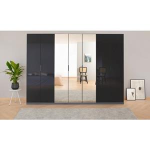 rauch Draaideurkast Kleiderschrank Schrank Garderobe KOLUNA mit Glastüren und Spiegel inclusief 2 binnenladen en extra legplanken made in germany