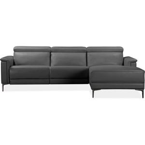 Places of Style Hoekbank Lund, L-vorm, 261cm met man. o. elektrische relaxfunctie en usb/hoofdsteunverstelling