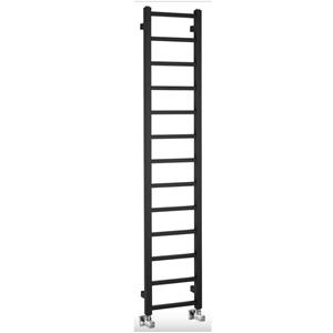 Sapho Designradiator  Metro Light 30x150 cm Mat Zwart