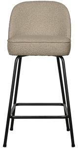 BePureHome Barstoel Vogue Bouclé - Beige (zithoogte 64cm)