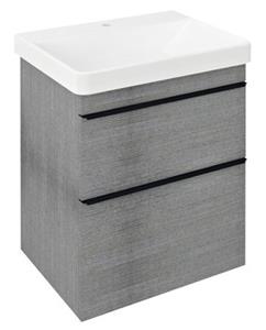 Sapho Sitia wastafelonderkast 56x70x44cm grijs
