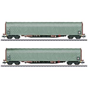 Märklin 47114 H0 2er-Set Schiebeplanenwagen der DSB