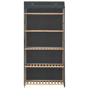 Kleiderschrank Grau 79 x 40 x 170 cm Stoff vidaXL - Grau