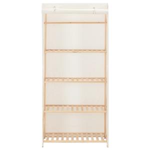 VidaXL Kledingkast 79x40x170 cm stof wit