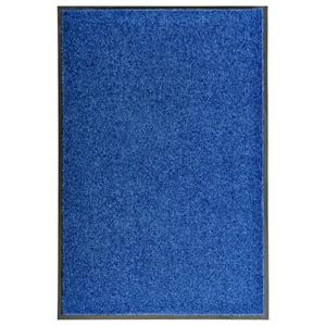 Fußmatte Türmatte Fußmatte Waschbar Blau 60x90 cm Schmutzfangmatte Türvorleger, vidaXL, Rechteck, Höhe: 60 mm