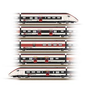 Märklin 43463 H0 2er-Set Ergänzungswagen 3 zum RABe 501 Giruno der SBB J(A4) 1.Klasse und K(A3) 1.