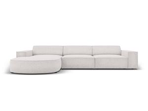 Micadoni Home 4-zitshoekbank Jodie links chenille afgerond | 