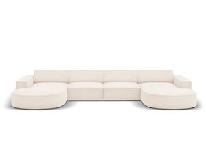 Micadoni Home U-bank Jodie chenille afgerond | 