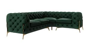 ROPEZ 3-zitshoekbank Chelsea rechts velvet | 