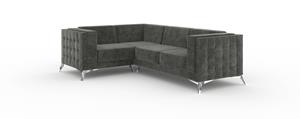 ROPEZ 3-zitshoekbank Gusto links velvet | 