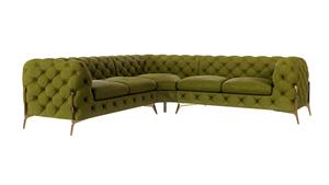 ROPEZ 4-zitshoekbank Chelsea links velvet | 