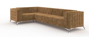 ROPEZ 4-zitshoekbank Gusto links velvet | 