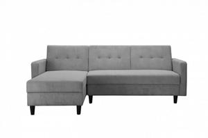 Dorel Home Ecksofa Hartford, mit Bettfunktion und Stauraum, Recamiere beidseitig montierbar