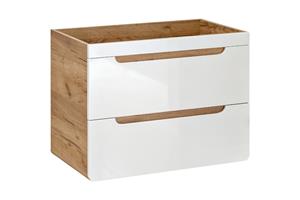 Comad Aruba White 821 FSC onderkast 80cm eiken/wit