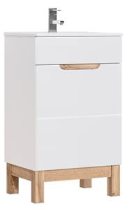 Comad Bali White 824 FSC onderkast 50cm eiken/wit