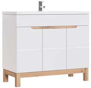 Comad Bali White 825 FSC onderkast 100cm eiken/wit