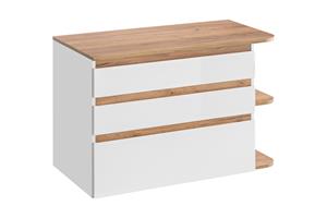 Comad Platinum 820 FSC onderkast 94cm wit/eiken