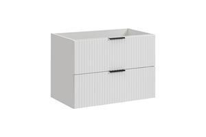 Comad Adele White FSC onderkast met ribbelfront 80cm wit mat
