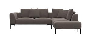 FLEXLUX Wohnlandschaft "Sava", Taschenferderkern-Sitz mit Kaltschaum, lose Rücken- & Dekokissen
