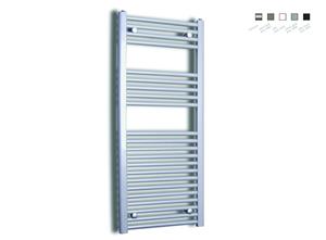Sanicare design radiator recht 111,8 x 45 cm. zilver grijs